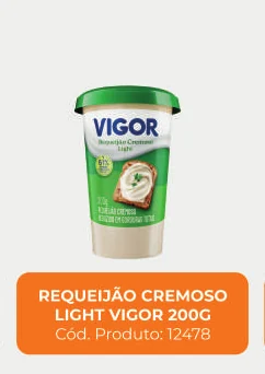 Imagem de catálogo do produto Requeijão cremoso light 200 g, código 12478