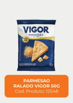 Imagem de catálogo do produto Parmesão ralado 50 g, código 12548