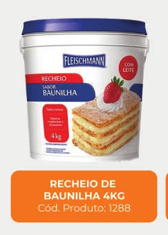 Imagem de catálogo do produto Recheio baunilha 4 kg, código 1288