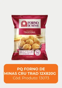 Imagem de catálogo do produto Pão de queijo cru tradicional 12 × 820 g, código 13073