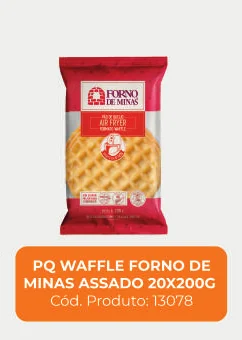 Imagem de catálogo do produto Pão de queijo waffle assado 20 × 200 g, código 13078