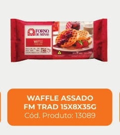 Imagem do produto Waffle assado tradicional 15 × 280 g, código 13089, proveniente do catálogo MisterMix