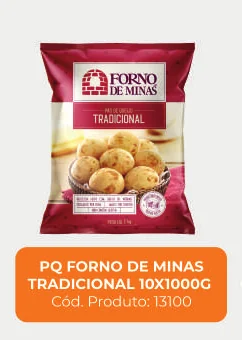 Imagem de catálogo do produto Pão de queijo cru tradicional 10 × 1000 g, código 13100
