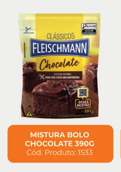 Imagem de catálogo do produto Mistura para bolo de chocolate 390 g, código 1533