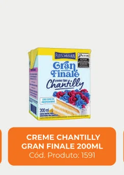 Imagem de catálogo do produto Creme chantilly 200 mL, código 1591