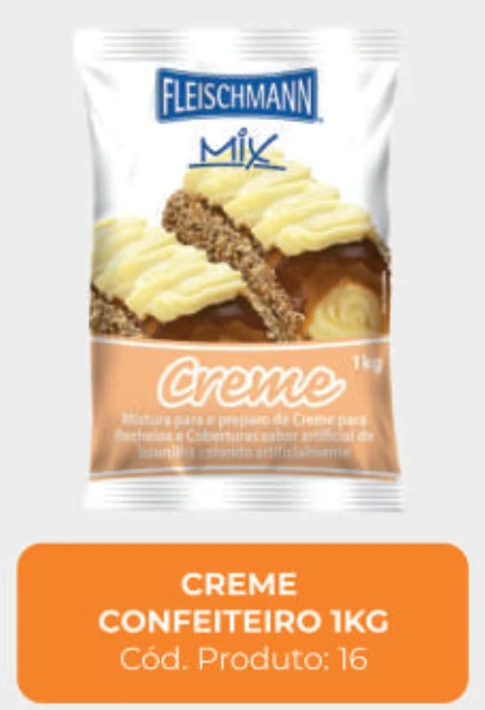 Imagem de catálogo do produto Creme confeiteiro 1 kg, código 16